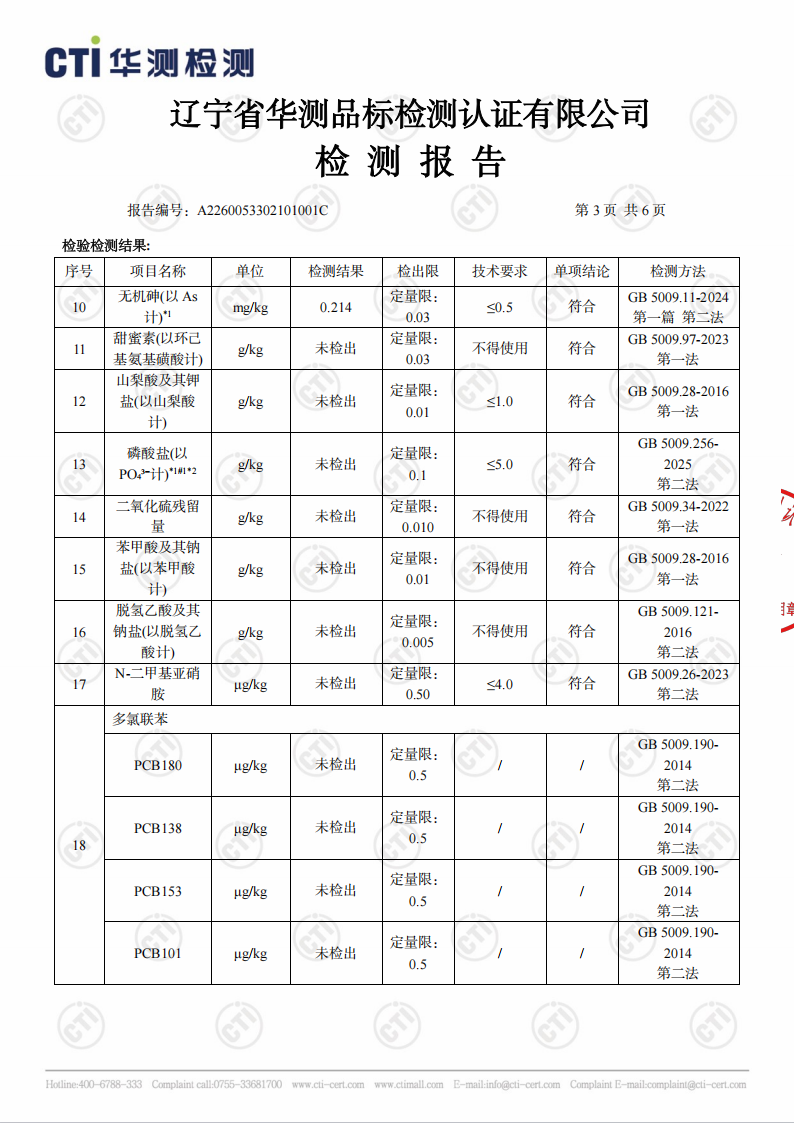 海鲜攻略海参检测报告